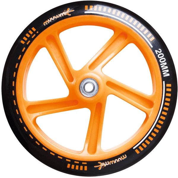 AUTHENTIC SPORTS Aluminium Step, Scooter Muuwmi Zwart/oranje, 200 Mm - Afbeelding 4