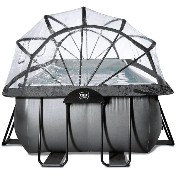 EXIT TOYS EXIT Black Leather Zwembad 400x200x100cm Met Sand Filterpomp En Afdekking - Zwar - Afbeelding 4