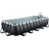EXIT TOYS EXIT Black Leather Zwembad 540x250x100cm Met Filterpomp - Zwart