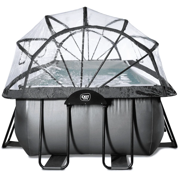 EXIT TOYS EXIT Black Leather Zwembad 540x250x100cm Met Sand Filterpomp En Afdekking - Zwar - Afbeelding 4