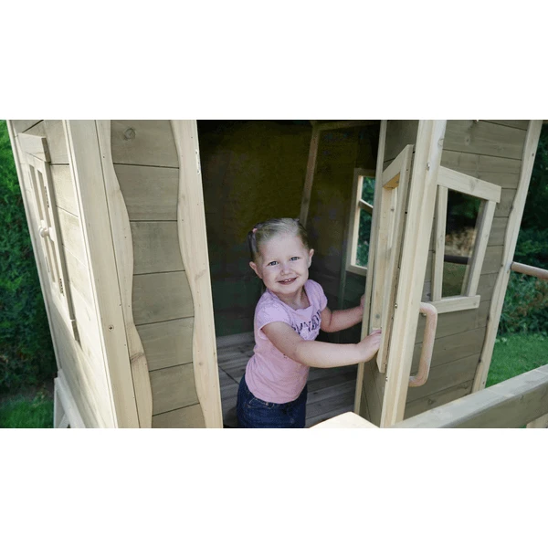 EXIT TOYS EXIT Crooky 500 Houten Speelhuis - Grijsbeige - Afbeelding 5