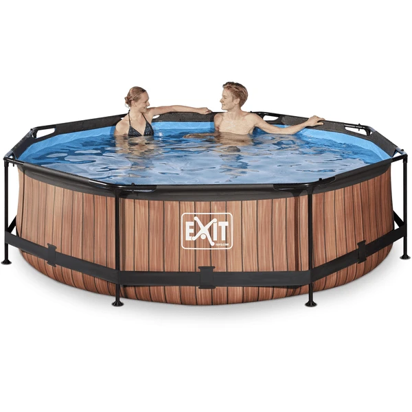 EXIT TOYS EXIT Frame Pool ø300x76cm (12v) - HoutoptiekEXIT PeakPro ø10ft Zwart - Afbeelding 4