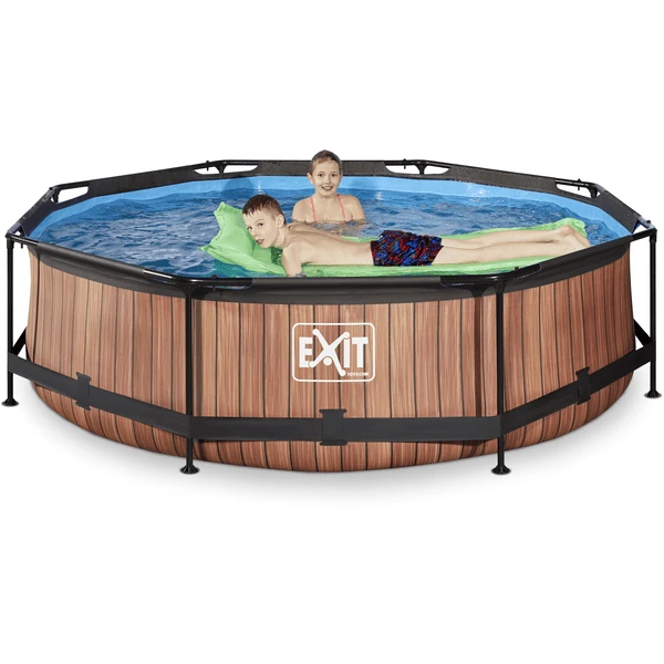 EXIT TOYS EXIT Frame Pool ø300x76cm (12v) - HoutoptiekEXIT PeakPro ø10ft Zwart - Afbeelding 5