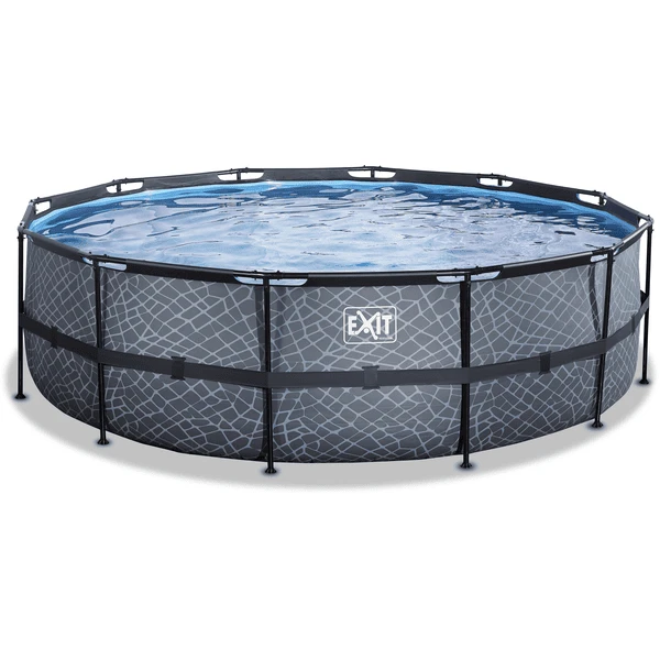 EXIT TOYS EXIT Frame Pool ø488x122cm (12v Filterpomp) - Grijs - Afbeelding 2