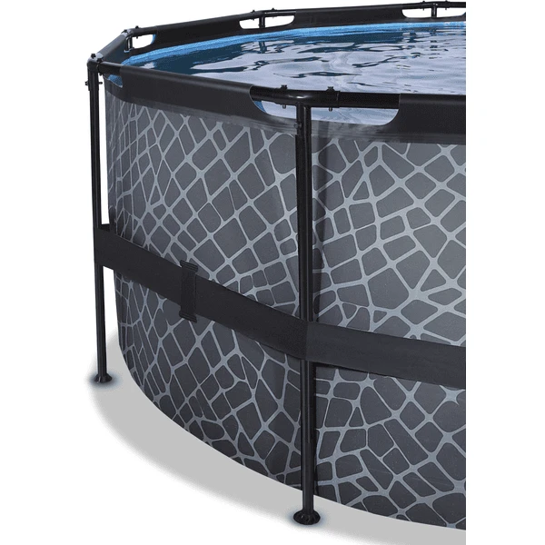 EXIT TOYS EXIT Frame Pool ø488x122cm (12v Filterpomp) - Grijs - Afbeelding 3
