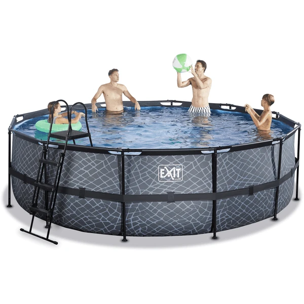 EXIT TOYS EXIT Frame Pool ø488x122cm (12v Filterpomp) - Grijs - Afbeelding 5