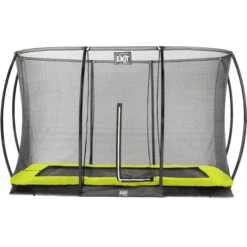 EXIT TOYS EXIT Silhouette Inground Trampoline 244x366cm Met Veiligheidsnet - Groen