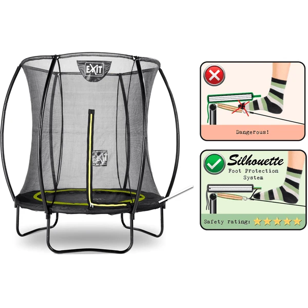 EXIT TOYS EXIT Silhouette Trampoline ø183cm - Zwart - Afbeelding 3