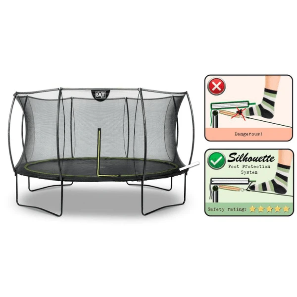 EXIT TOYS EXIT Silhouette Trampoline ø366cm - Zwart - Afbeelding 2