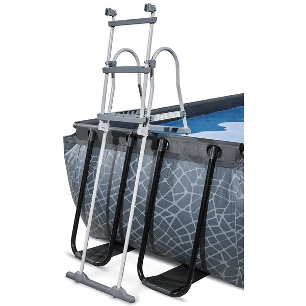 EXIT TOYS EXIT Zwembad Stone 400x200cm Met Overkapping En Zandfilterpomp - Grijs - Afbeelding 4