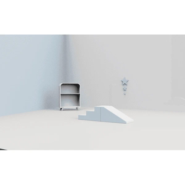 KIDKII Trap En Schuif Imitatieleer Blauw - Afbeelding 4