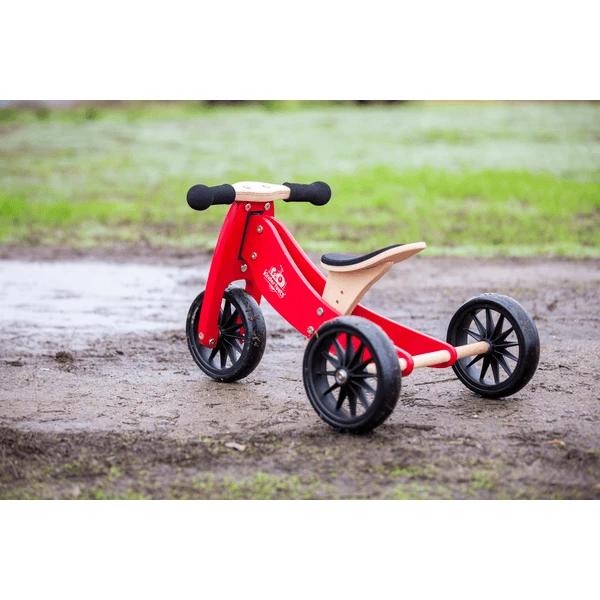Kinderfeets ® 2-in-1 Driewieler Tiny Tot, Rood - Afbeelding 3