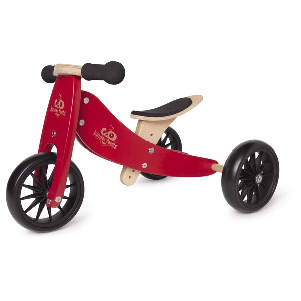 Kinderfeets ® 2-in-1 Driewieler Tiny Tot, Rood