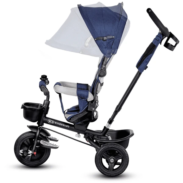 Kinderkraft 6 In 1 Driewieler Aveo, Blauw - Afbeelding 5