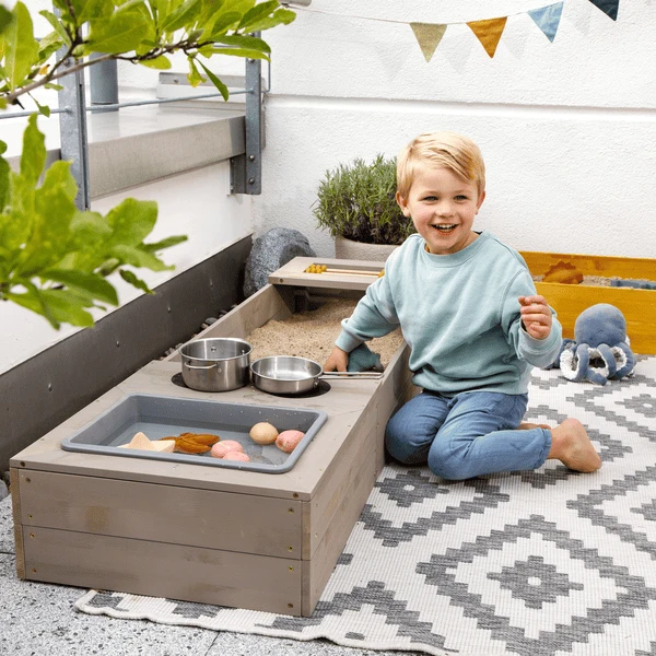 MUDDY BUDDY Zandbak "Flexy Style " Warm Grijs-oker - Afbeelding 2