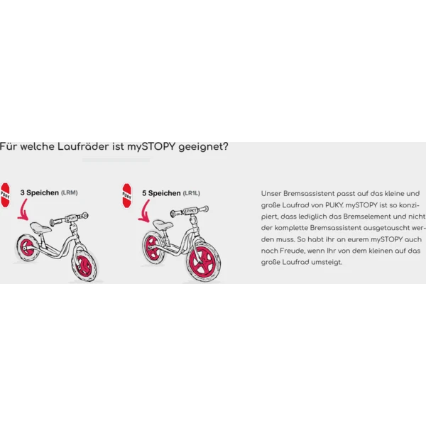 MySTOPY Wielrem Voor PUKY LR 1L Zwart - Afbeelding 5