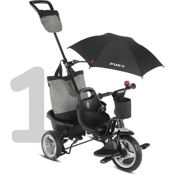 PUKY® 4 In 1 Driewieler Ceety Comfort Zwart 2442 - Afbeelding 2