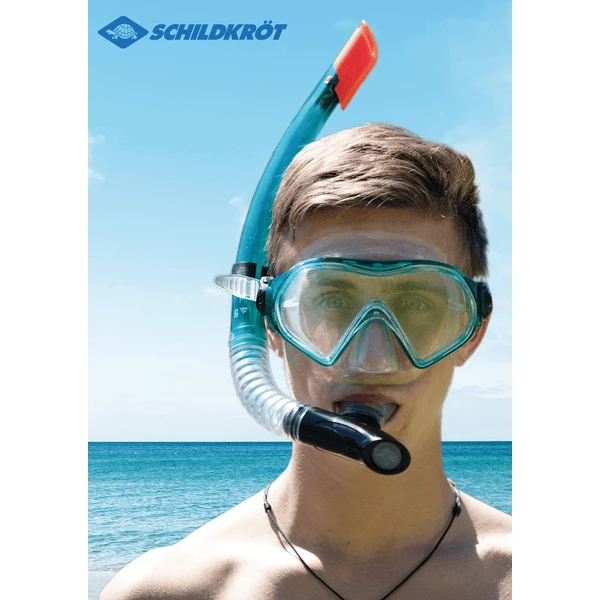 Schildkröt SCHILDKRÖT ® Snorkelset Cayman Turquoise - 3 Stuks, Maat S/M - Afbeelding 2