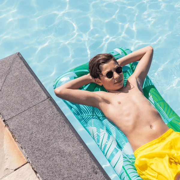 SWIM ESSENTIALS Swim Essential S Luxe Waterbed Green Tropical Leaves - Afbeelding 3