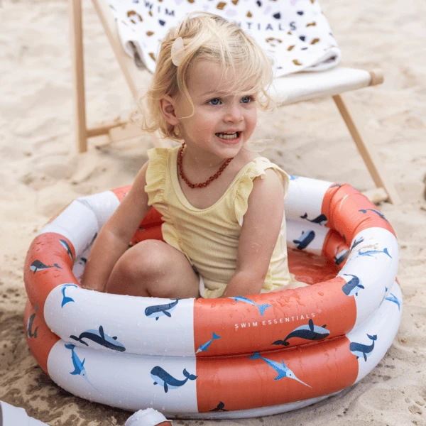 SWIM ESSENTIALS Swim Essential S Opblaasbaar Zwembad Rood- White Whale - Afbeelding 4