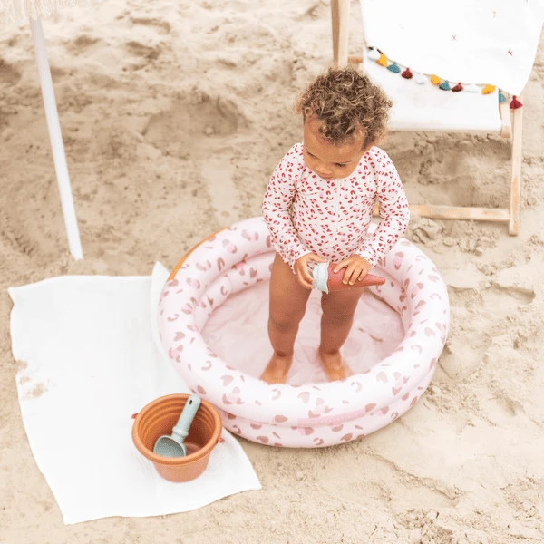 SWIM ESSENTIALS Swim Essential S Print Ed Baby Pool "Old" Roze Luipaard 60 Cm 2 Ringen - Afbeelding 2
