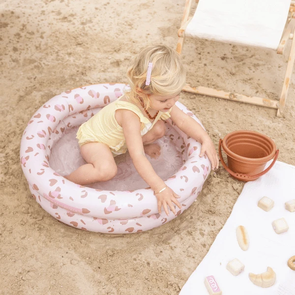 SWIM ESSENTIALS Swim Essential S Print Ed Baby Pool "Old" Roze Luipaard 60 Cm 2 Ringen - Afbeelding 4