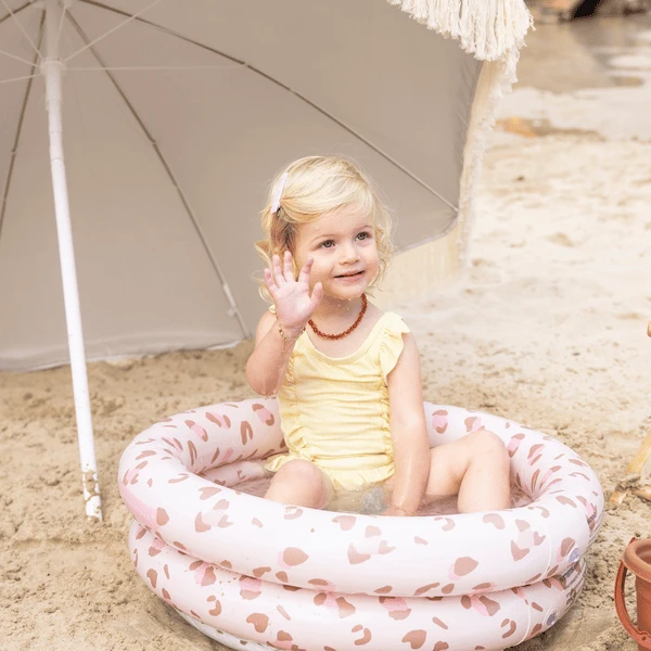 SWIM ESSENTIALS Swim Essential S Print Ed Baby Pool "Old" Roze Luipaard 60 Cm 2 Ringen - Afbeelding 5